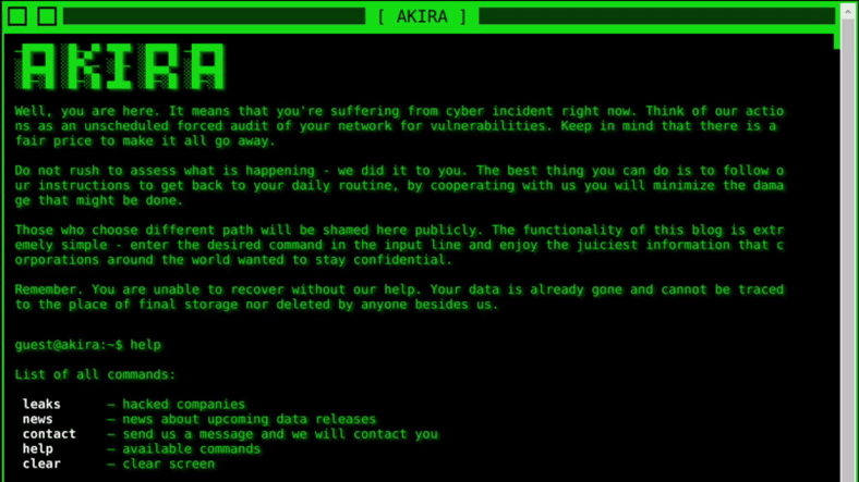 Akira logo (for identification)